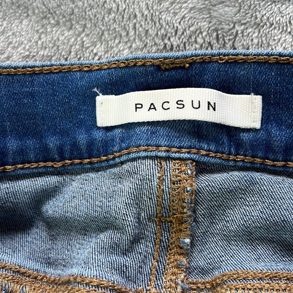 🎯PacSun Two Panel Hi-Rise Ankle Jegging Blue Size 28 - Picture 9 of 11